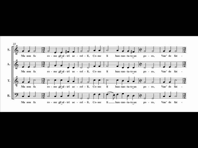 Josquin - El Grillo (score + audio + lyrics)