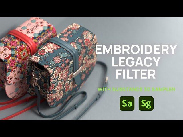 Embroidery Legacy Filter in Substance 3D Sampler