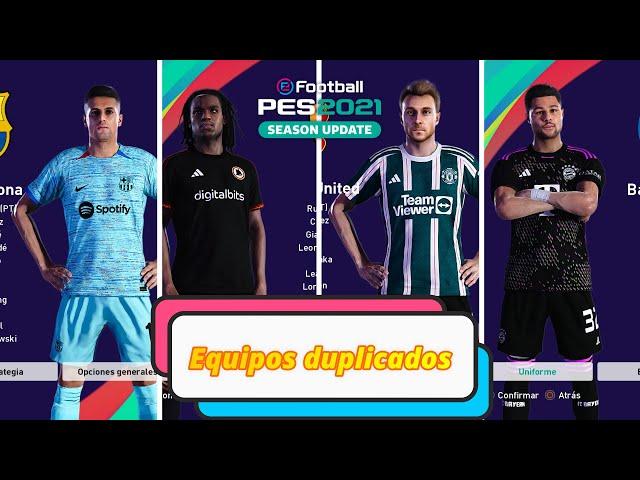 Mini pack de equipos licenciados #pes2021 #gratis