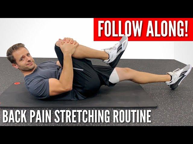 FAST RELIEF! Home Stretching Routine For Tight, Stiff Backs!