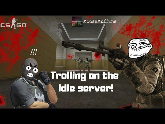 MooseMuffins CS:GO "Trolling on the idle server"