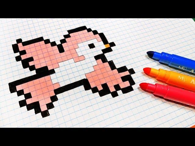 Handmade Pixel Art - How To Draw a Bird #pixelart