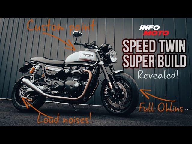 INFO MOTO Triumph Speed Twin Super Build revealed! | Dyno test and first ride | EP3