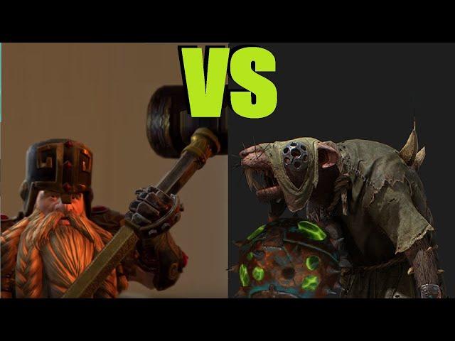 Чумные монахи с кадилами vs Молотобойцы Total War Warhammer 2. тесты юнитов v1.4.1.