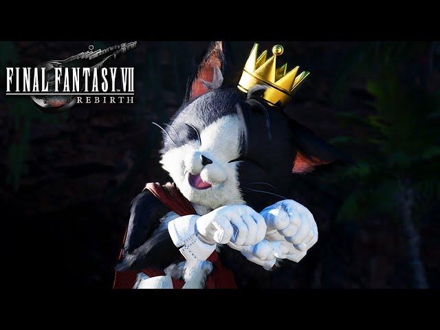 FINAL FANTASY 7 Rebirth – Cait Sith Jokes Around With Yuffie And Barret UHD