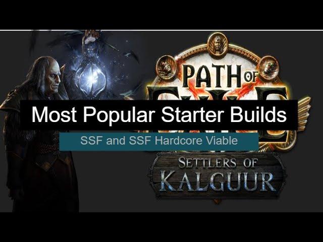 POE Most Used Starter Skills SSF and Hardcore included #poe #leaguestarter #kalguur #reset