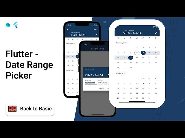 Flutter  - Date Range Picker