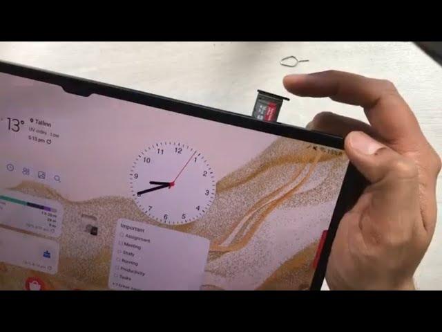 Samsung Tab S8 Ultra - How to Insert Micro SD - Move Apps to Memory Card