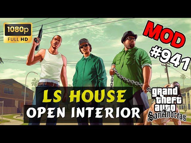 Обзор модов GTA San Andreas #941 – Открытые интерьеры домов в ЛС | LS House Open Interior