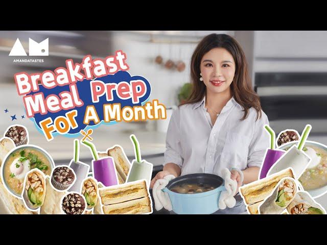 3 min Breakfast prep for 10 more min sleep in the morningㅣBreakfast Mealprep, 5 Recipes for a Month