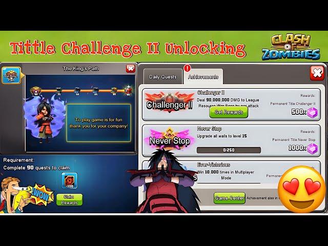 Title Challenge 2 Unlocking  | CLASH OF ZOMBIES