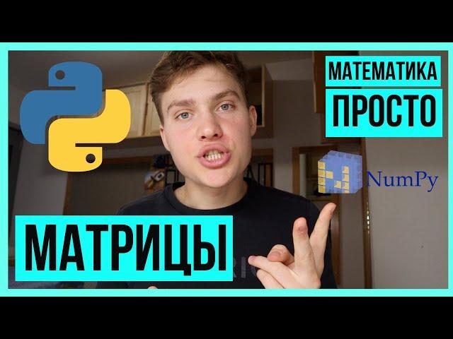 Матрицы на пальцах. Основные операции с матрицами в Python [Математика для машинного обучения]