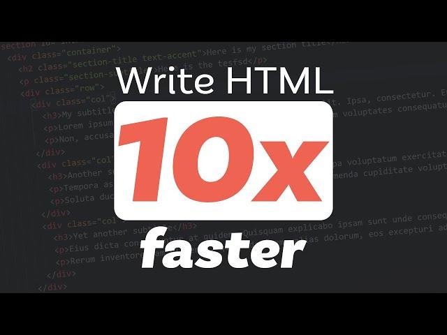 Use Emmet to up your HTML game