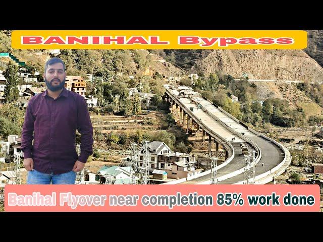 #NH44 Banihal bypass Flyover near completion/ 80% work completed .wait will be over in 2 months#k2k