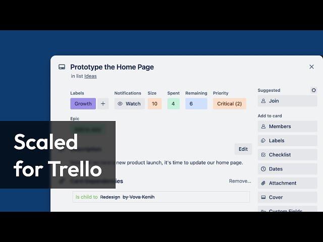 Scaled for Trello