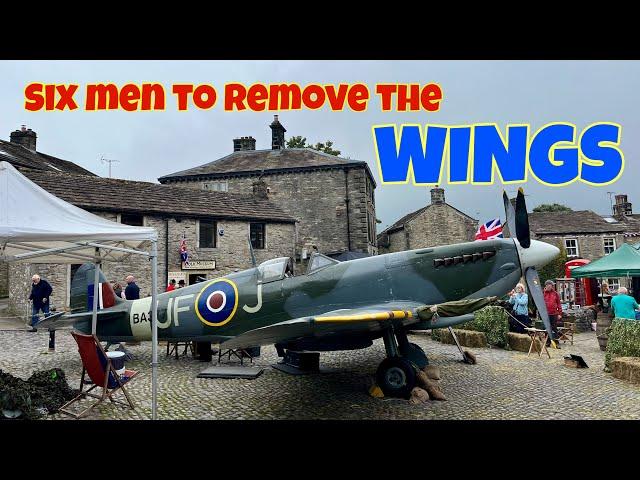 SPITFIRE Lands in Yorkshire Village Square | Saved from OBLIVION!