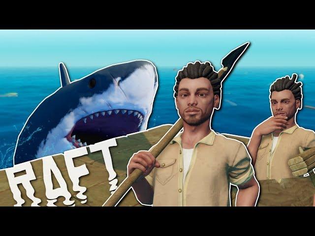 BUILDING A RAFT TO SURVIVE! - Raft Multiplayer Gameplay & Survival Early Access