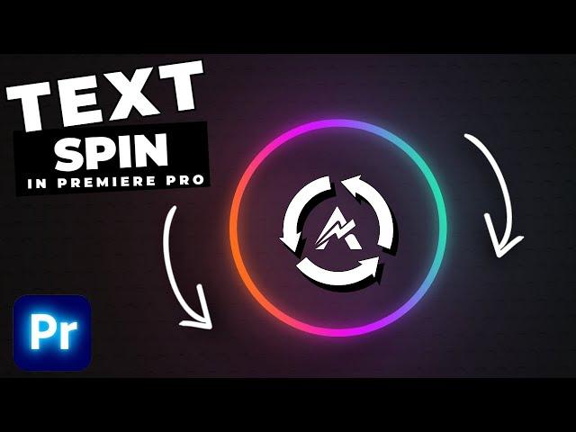 How To Create A TEXT SPIN Animation In Premiere Pro