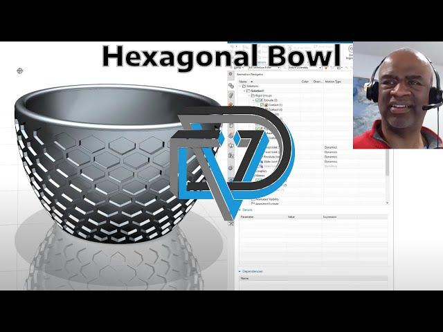 Siemens NX - Hexagonal Bowl with NX Algorithmic Modeling