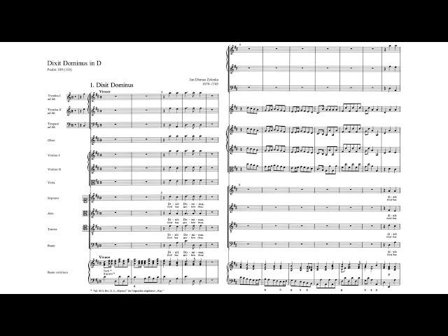 Zelenka - Dixit Dominus, ZWV 68 {Urtext score}