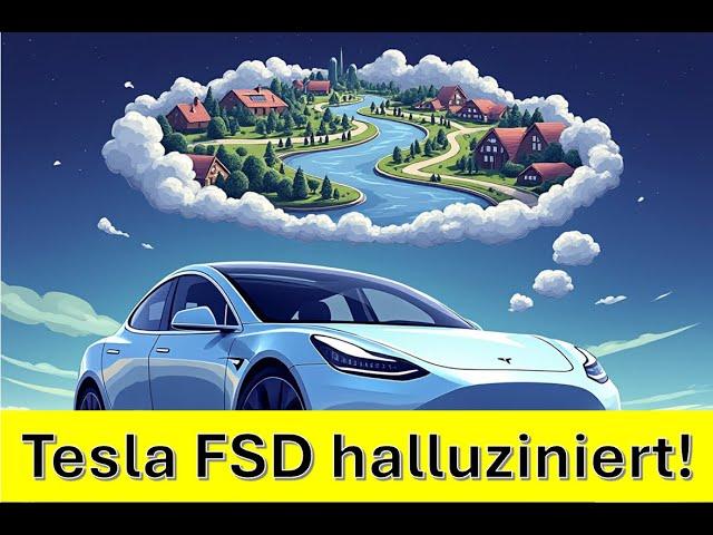 Tesla FSD halluziniert! Sieht Dinge die es gar nicht sehen kann...