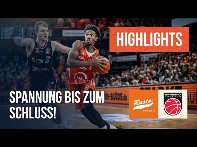 Highlights: RASTA Vechta - Bamberg Baskets (Saison 2024/25)