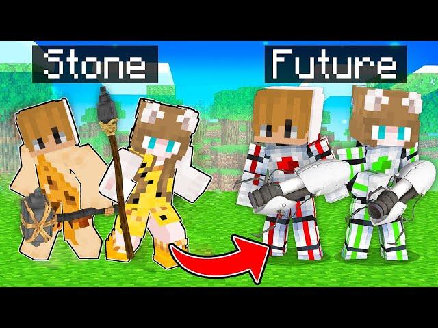 From STONE AGE to FUTURE in Minecraft ( Tagalog )