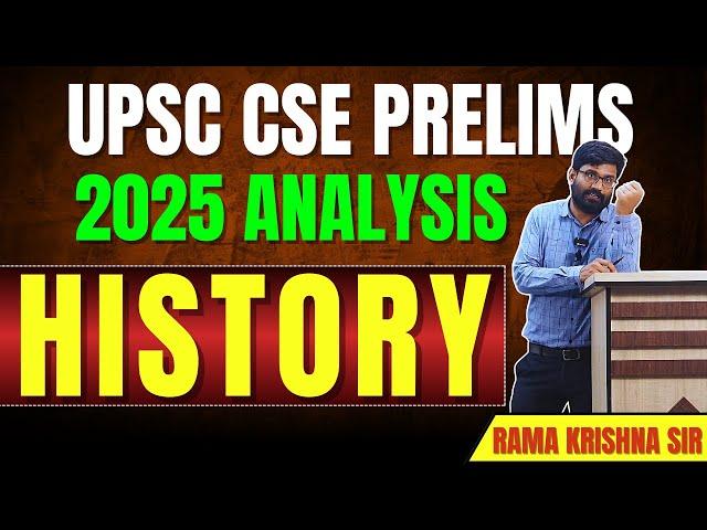 UPSC CSE Prelims 2025 Paper Analysis - History - La Excellence IAS - Mr. Rama Krishna