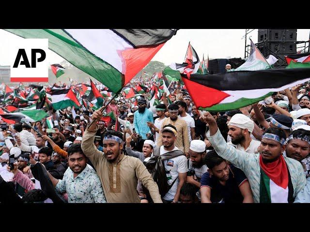 Tens of thousands rally against Israel in Bangladesh's capital