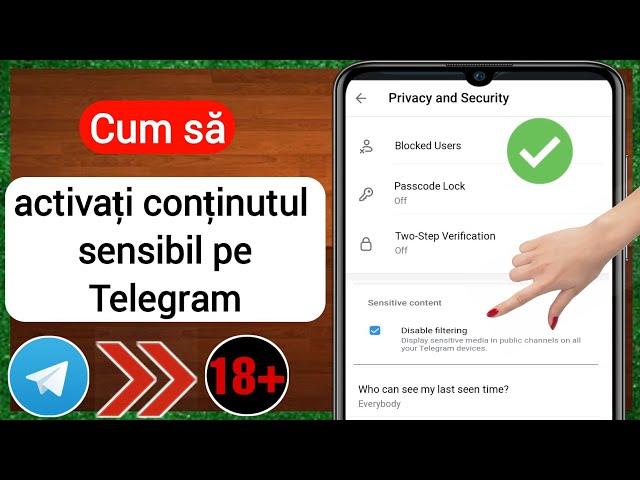 Cum să activați conținutul sensibil pe Telegram -iPhone | Activați conținutul sensibil pe Telegram