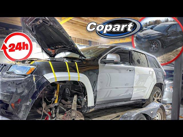 REBUILDING MY COPART SRT JEEP IN 24 HOURS!