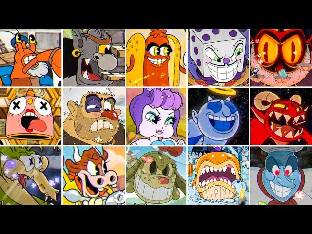 Cuphead - All Sub-Bosses + All Mini-Bosses + All Bosses + All DLC New Bosses (2022)