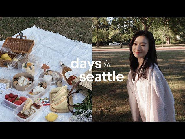 living in seattle | 抓住夏天的尾巴野餐去/好姐妹來當室友/逛超市做飯日常