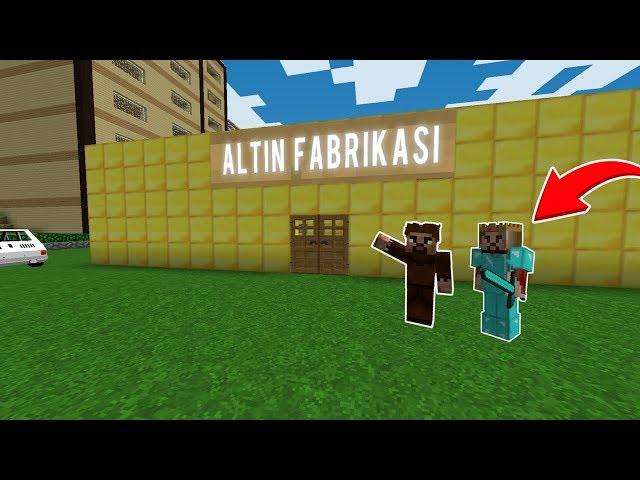 ZENGİN VE FAKİR ALTIN FABRİKASI YAPIYOR!  - Minecraft