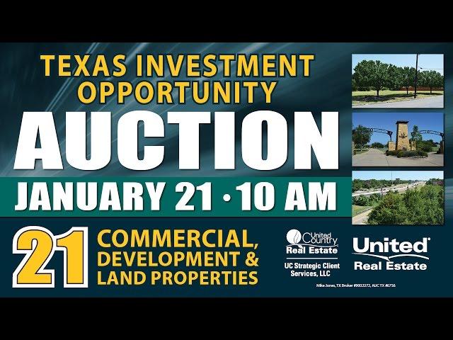 Incredible Texas Investment Opportunity Auction