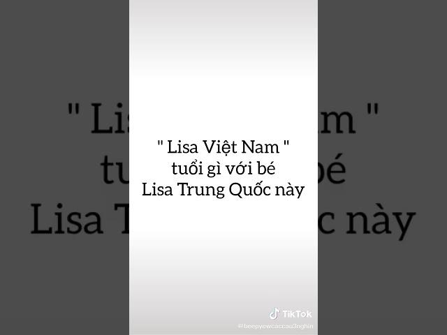 Lisa Việt Nam sánh gì với bé Lisa Trung Quốc này