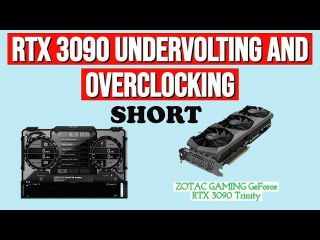 5 STEPS - Undervolt and Overclock RTX 3080 and RTX 3090 (1 minute) #shorts