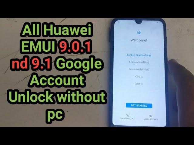 Huawei Y5 2019 (AMN-LX2) 9.0.1 Frp Bypass without pc 2020 //  All Huawei 9.0.1 Google Account Unlock