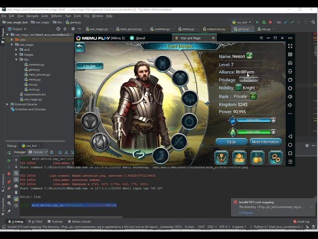 Бот для War and Magic, как сделать бот для любой Android игры  Часть 2