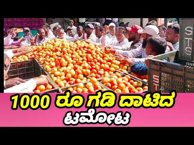 1000 ಸಾವಿರ  ರೂಗಳ ಗಡಿ ದಾಟಿದ ಟಮೋಟ