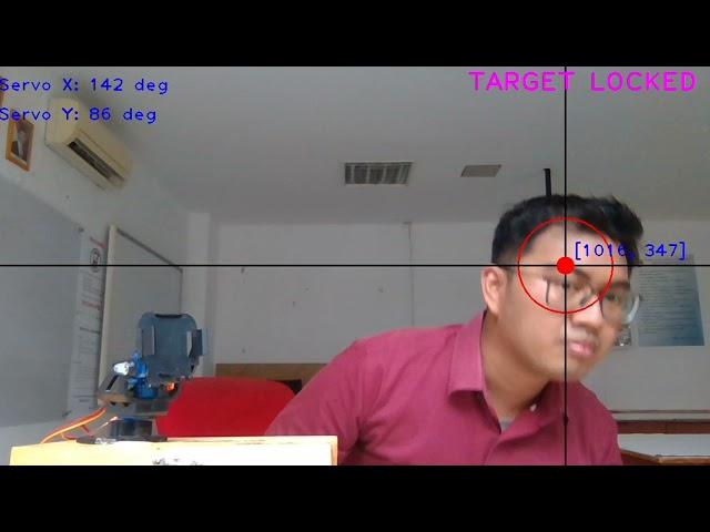 [DEMO] Headshot Tracking || OpenCV | Arduino