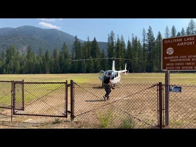 Taking off for a beautiful flight of Sullivan Lake, Washington. (At Sullivan Lake Airstrip)