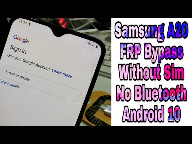 Samsung A20 Frp Bypass Without Sim Card All Samsung Google/FRP Bypass No Bluetooth 2021 new method