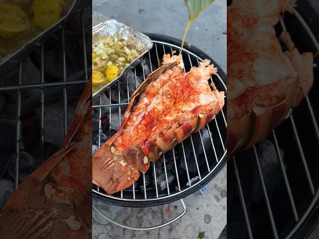 Butter garlic Lobster grill | How To cook Lobster?  | foodaholictn #shorts @thatsmokinthing