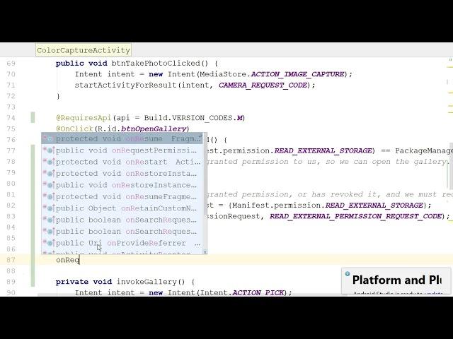 Android Runtime Permissions Code Demonstration