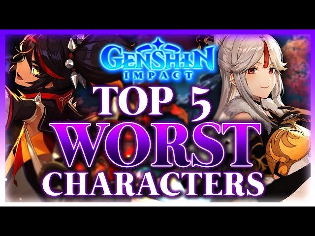 Top Five WORST Characters In Genshin Impact