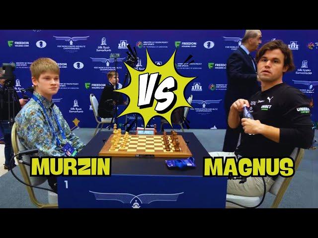 Murzin Volodar  VS Magnus Carlsen || World Blitz Chess 2023 - R20