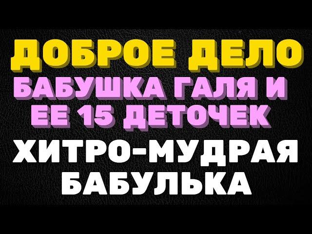 Доброе дело. Бабушка Галя и её 15 деточек. Хитро мудрая бабулька. Жажда денег на лицо.