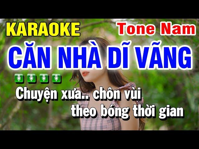 Căn Nhà Dĩ Vãng Karaoke Beat Tone Nam ( Rumba ) Huỳnh Lê