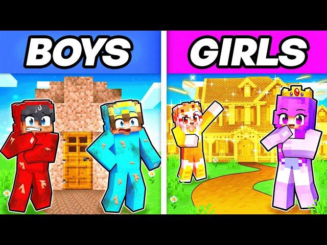 BOYS vs GIRLS ULTIMATE Challenge in Minecraft!